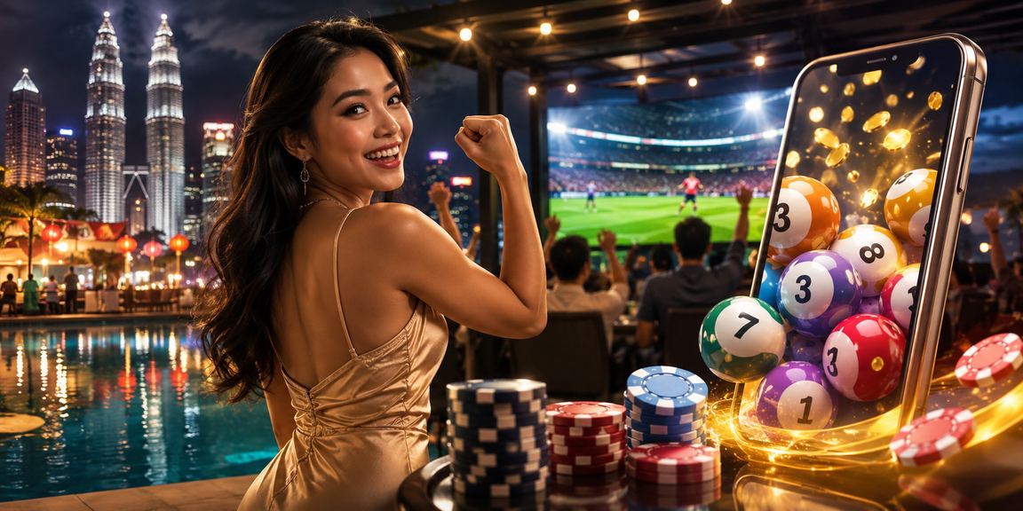Suasana promosi perayaan loteri dan bonus istimewa di Kuala Lumpur