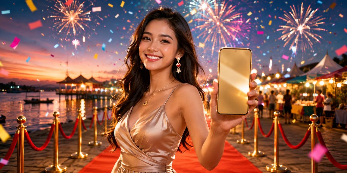 Pemain Malaysia menyemak tawaran promosi loteri dalam talian